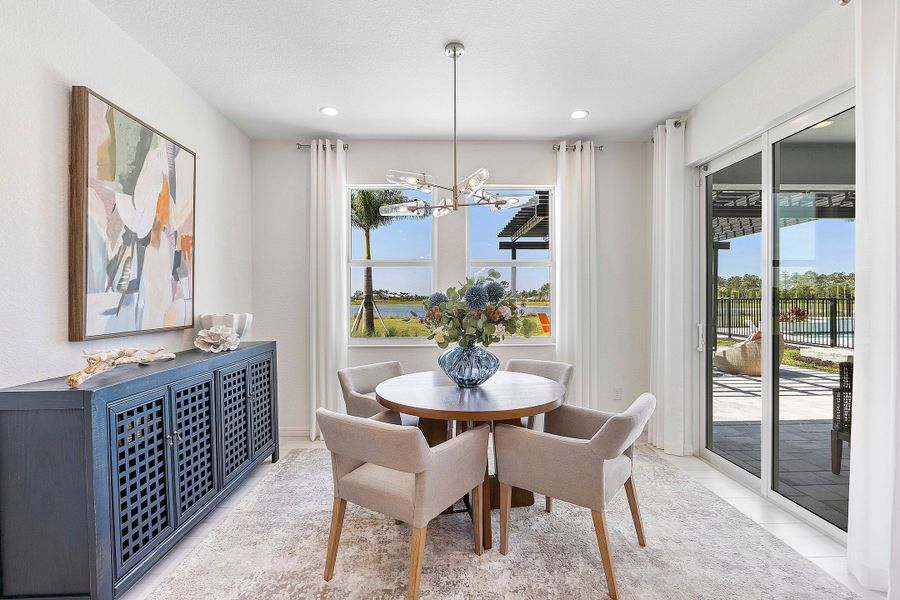 Furnished interior view inside a new home in The Sanctuary – Coastal Collection, Punta Gorda (Image 38).