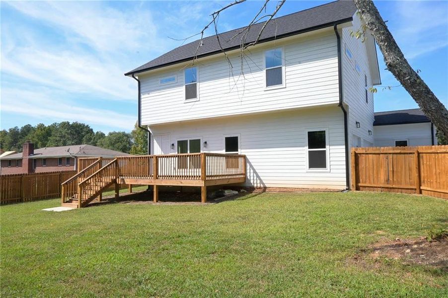 Exterior details and patio area of a home in , Loganville (Image 43).