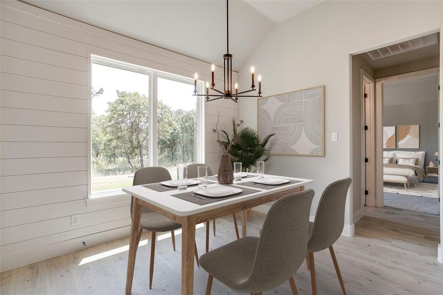 Furnished interior view inside a new home in Cartwright Ranch, Weatherford (Image 6).