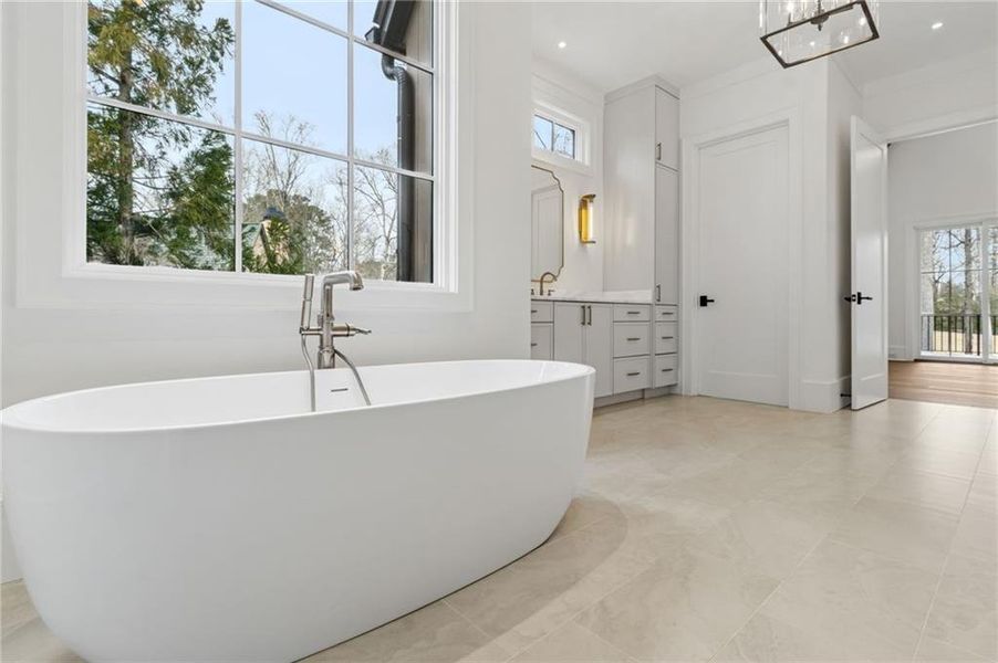 Furnished interior view inside a new home in , Suwanee (Image 19).