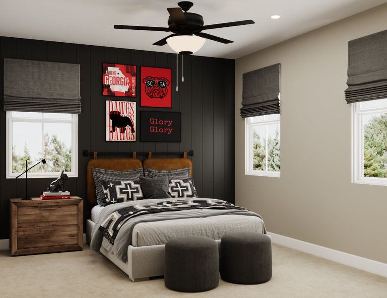 Representative furnished interior of a home built from the Grant by Beazer Homes in Poppy at GreenHouse, Marietta (Image 10).