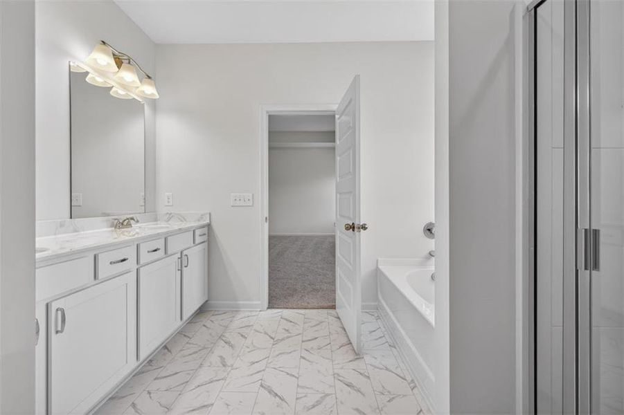 Furnished interior view inside a new home in Jones Ridge, Dallas (Image 11).