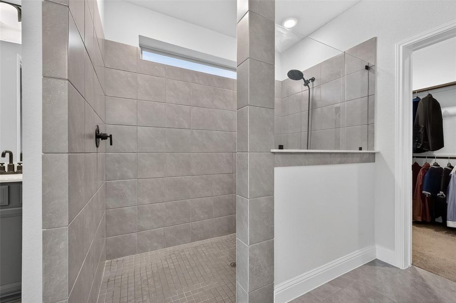 Texas size walk-in shower