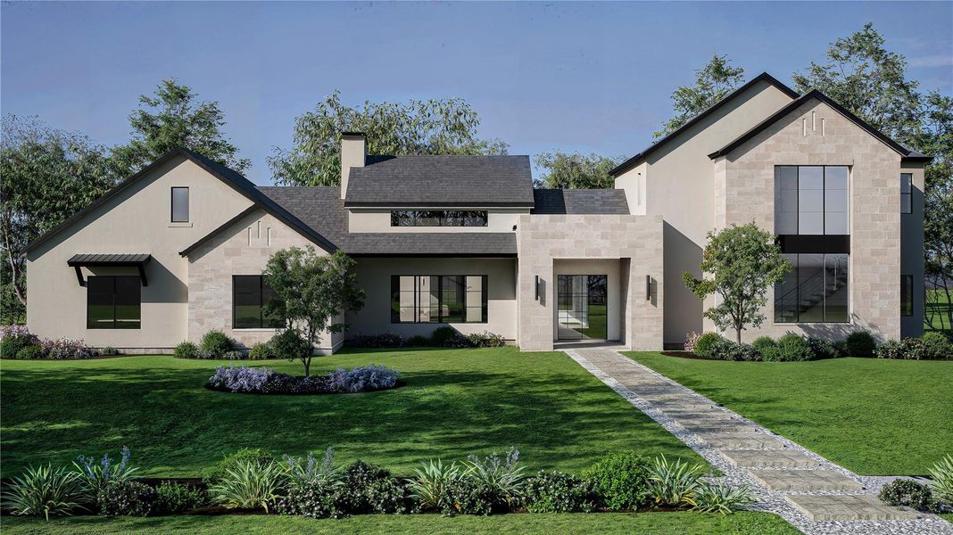 Front exterior of a new home in , Montgomery, TX, highlighting curb appeal (Image 1).