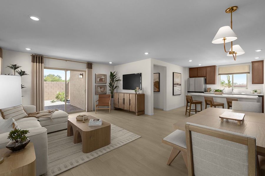 Representative furnished interior of a home built from the 1465 Modeled by KB Home in Cielo Reserve, Tucson (Image 4).