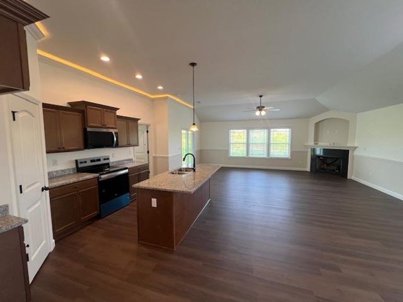 Furnished interior view inside a new home in Cleveland Meadows, Spartanburg (Image 3).