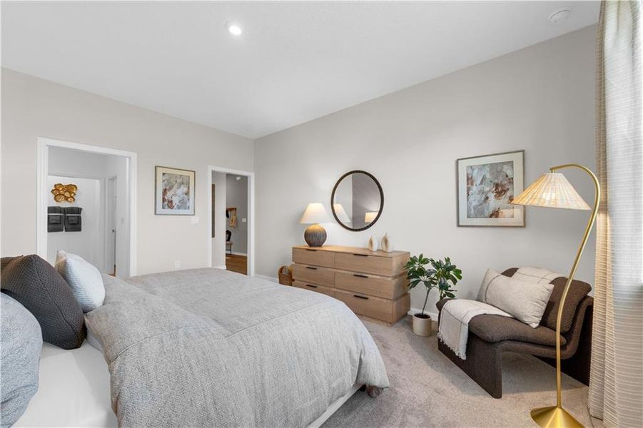 Furnished interior view inside a new home in River Oaks, Locust Grove (Image 6).