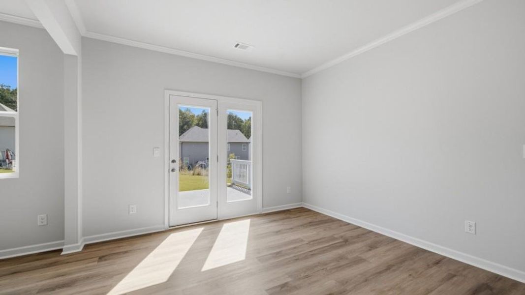 Spacious, unfurnished interior of a new home in Hamptons at Riverwood South, Dallas (Image 22).