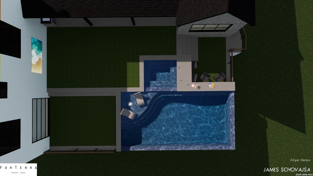 Exterior rendering of this home design in , New Braunfels, TX (Image 6).