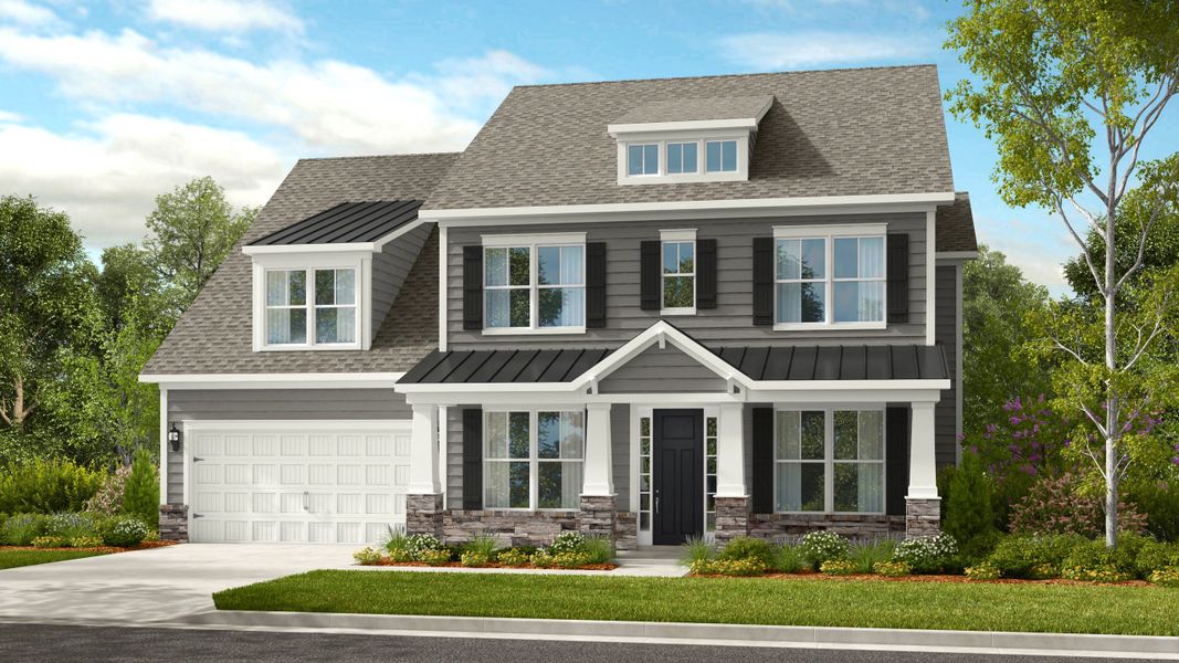 Representative exterior photo of a completed home built from the Kenilworth by Taylor Morrison in Tramore, Harrisburg, NC (Image 18).
