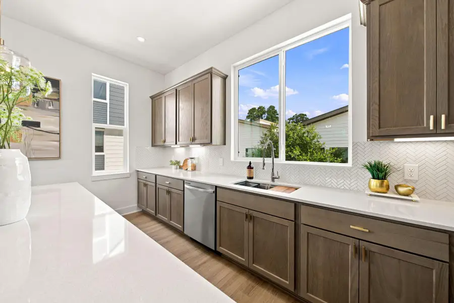 Furnished interior view inside a new home in Commons at West Tidwell, Houston (Image 10).