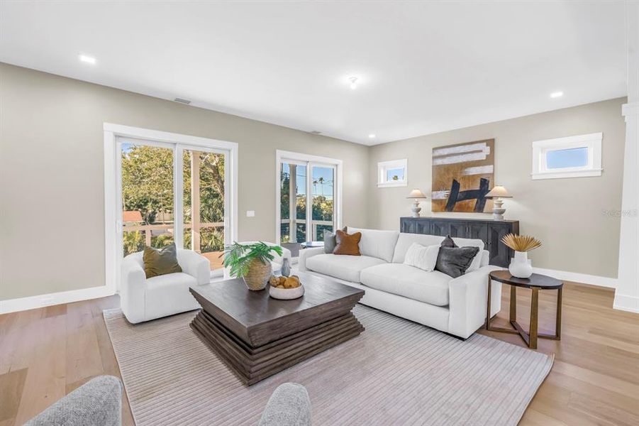 Furnished interior view inside a new home in , St. Petersburg (Image 50).