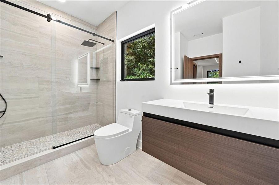 Furnished interior view inside a new home in , Atlanta (Image 12).