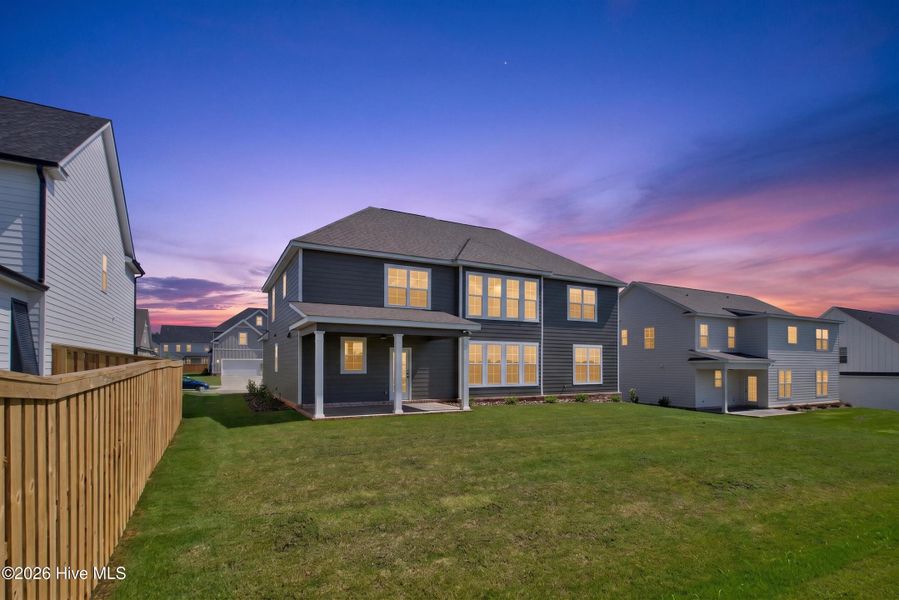 Exterior details and patio area of a home in Highland Lakes, Evans (Image 27).