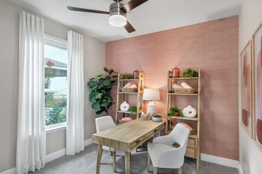 Representative furnished interior of a home built from the 1702 Modeled by KB Home in Overlook Ranch, Georgetown (Image 7).