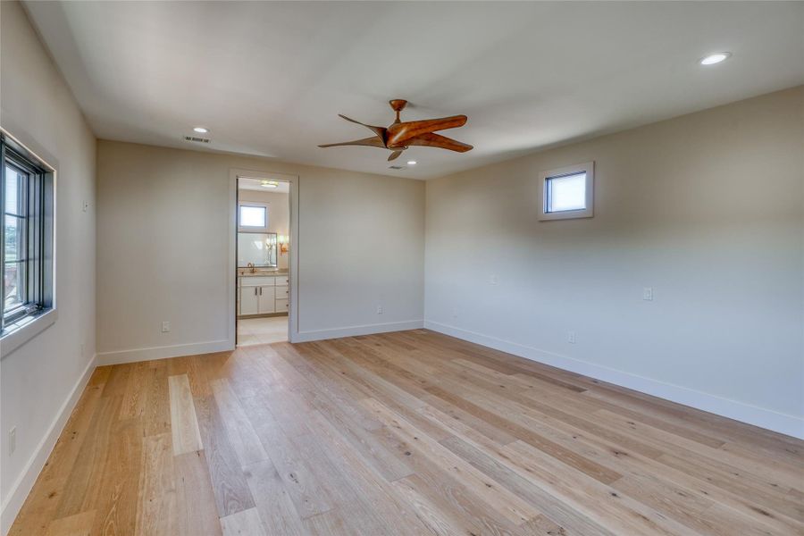 Very spacious bedroom #2 upstairs with large ensuite bath with walk-in closet.