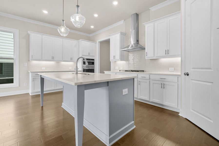 Representative furnished interior of a home built from the The Carter by The Providence Group in Aberdeen, Hoschton (Image 11).