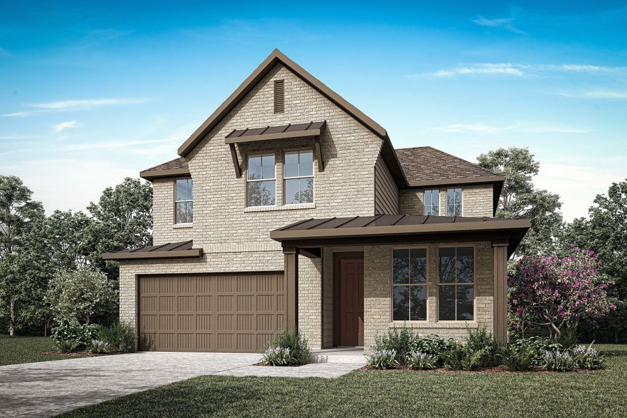 Representative exterior photo of a completed home built from the Laurel by Tri Pointe Homes in Enclave At Canyon Ranch, Corinth, TX (Image 19).