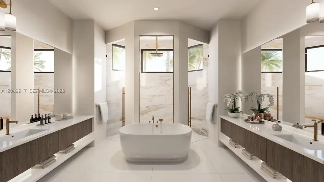Furnished interior view inside a new home in , Davie (Image 5).