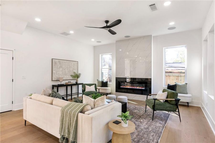 Furnished interior view inside a new home in , Decatur (Image 50).