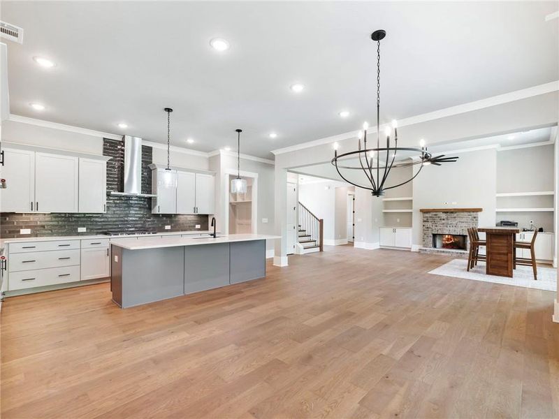 Furnished interior view inside a new home in Old Town Estates, Dacula (Image 9).