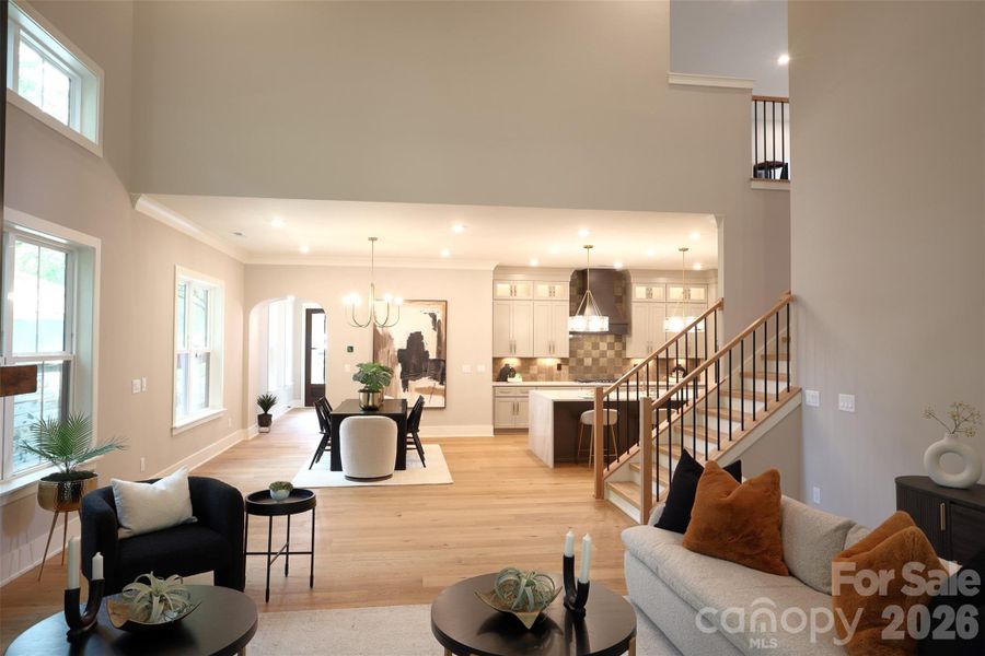 Furnished interior view inside a new home in , Charlotte (Image 5). Furnished interior view inside a new home in , Charlotte (Image 5).