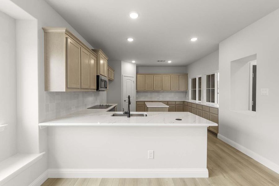Furnished interior view inside a new home in Keeneland, Aubrey (Image 9).