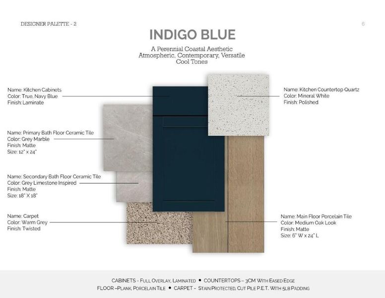 Color Palette for 333 Silver Sands Lane