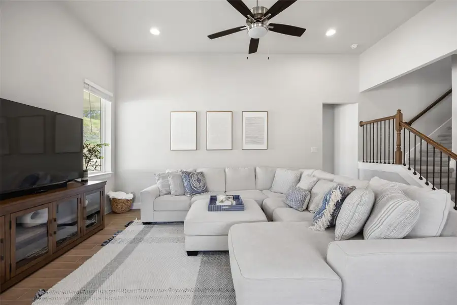 Furnished interior view inside a new home in Double Eagle Ranch, Cedar Creek (Image 5).