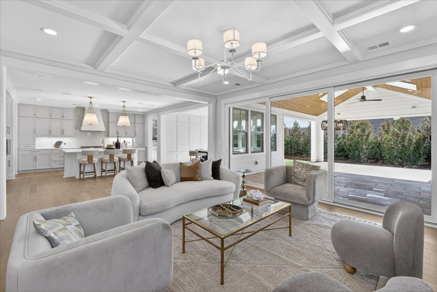 Representative furnished interior of a home built from the Newport II by Classica Homes in McLean - Hunts Point, Belmont (Image 11).