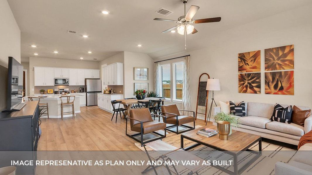 Furnished interior view inside a new home in Rosenbusch Ranch, Leander (Image 23).