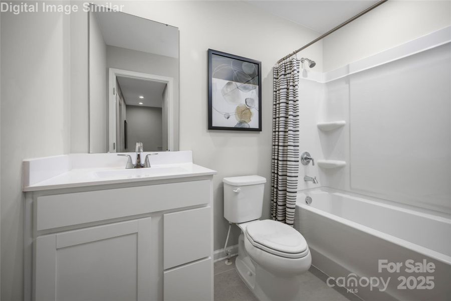 Stylish and practical—this shared guest bath offers sleek finishes and everyday comfort for effortless living. Stylish and practical—this shared guest bath offers sleek finishes and everyday comfort for effortless living.