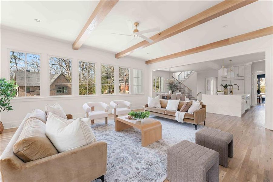 Furnished interior view inside a new home in , Atlanta (Image 13). Furnished interior view inside a new home in , Atlanta (Image 13).