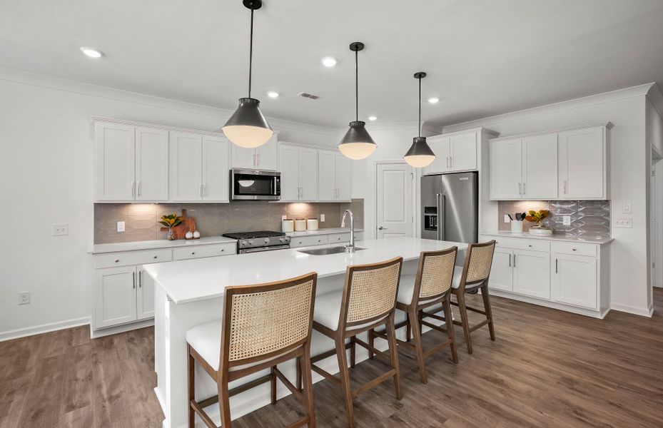 Representative furnished interior of a home built from the Marshall by Pulte Homes in Riverstone, Monroe (Image 18).