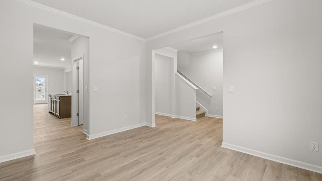 Spacious, unfurnished interior of a new home in Hamptons at Riverwood South, Dallas (Image 20).