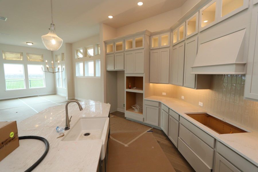 In-progress construction of a new home in Brookewater 55’ Homesites, Rosenberg, TX (Image 38).
