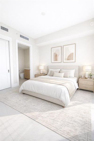 Furnished interior view inside a new home in , St. Petersburg (Image 9).