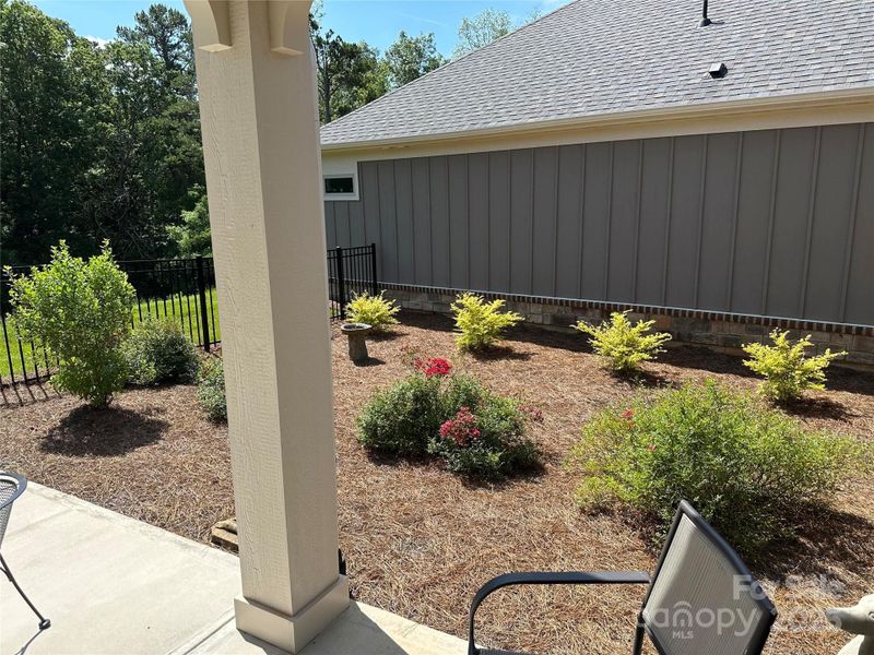 Front exterior of a new home in , Matthews, NC, highlighting curb appeal (Image 13).