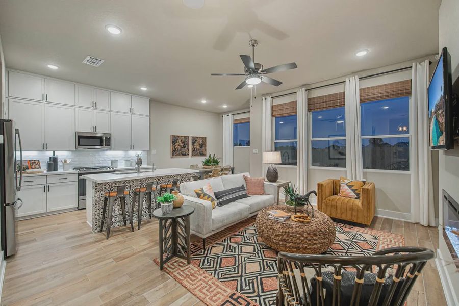 Representative furnished interior of a home built from the Balder by Chesmar Homes in Rose Hill, Marion (Image 6).