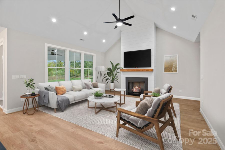 Furnished interior view inside a new home in , Harmony (Image 7).