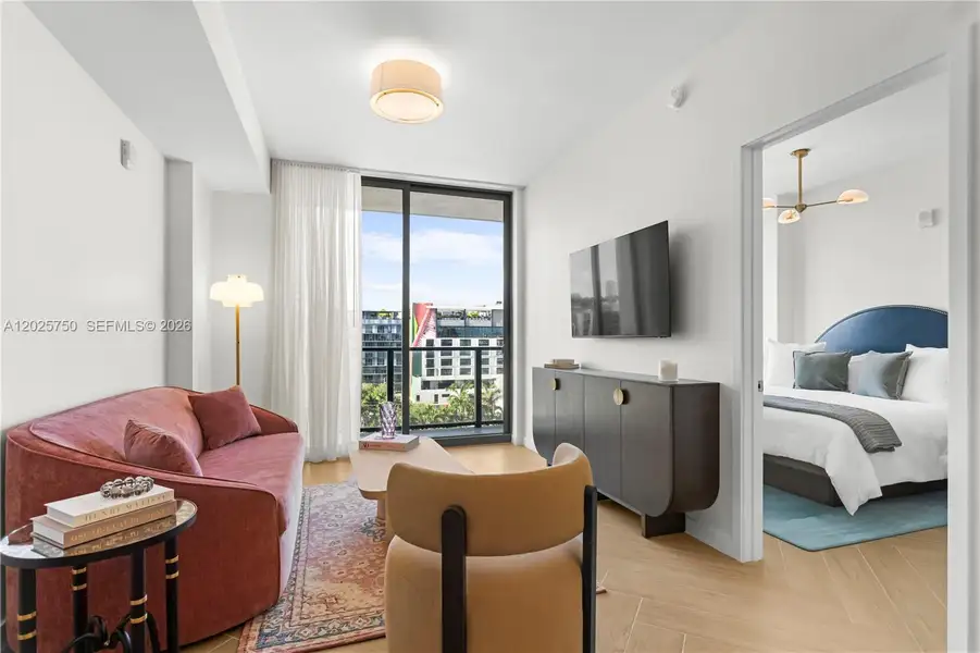 Furnished interior view inside a new home in , Miami (Image 4).