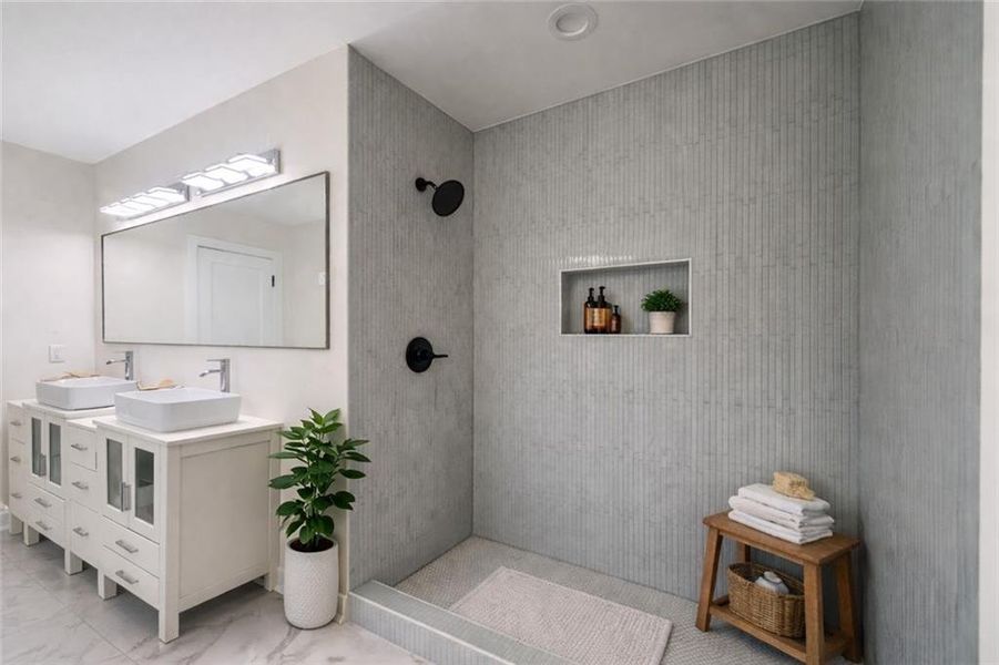 Furnished interior view inside a new home in , Decatur (Image 8).