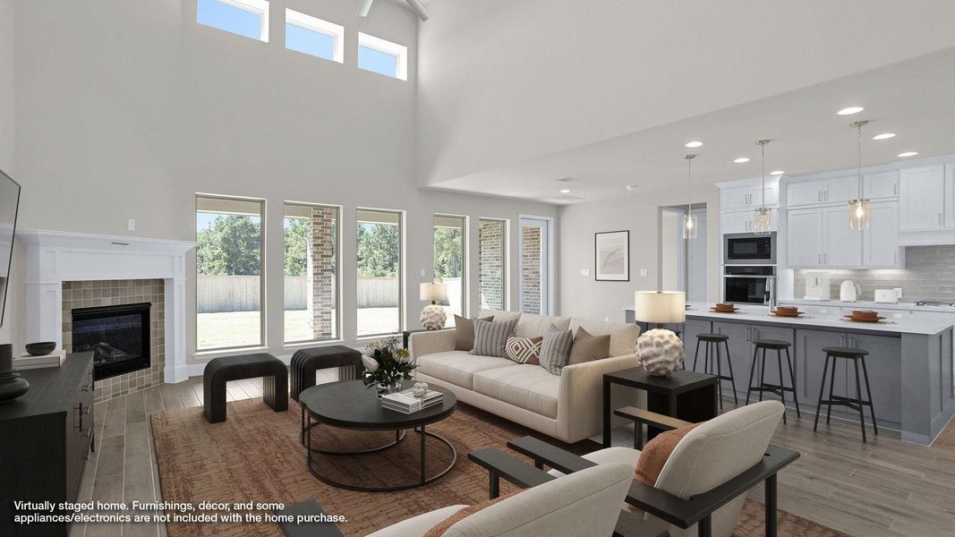 Furnished interior view inside a new home in Kresston 65', Magnolia (Image 5).