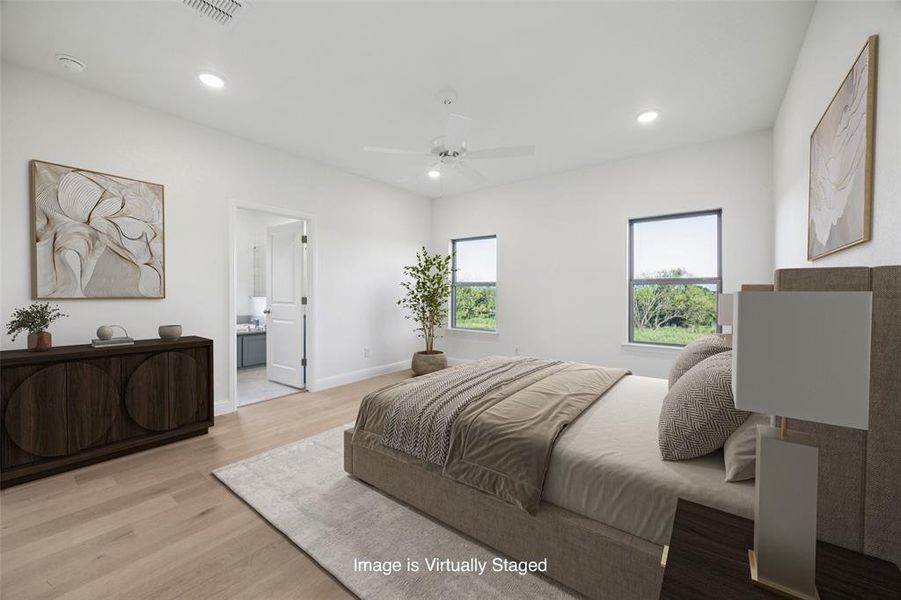 Furnished interior view inside a new home in The Reserve At Brock, Weatherford (Image 5).