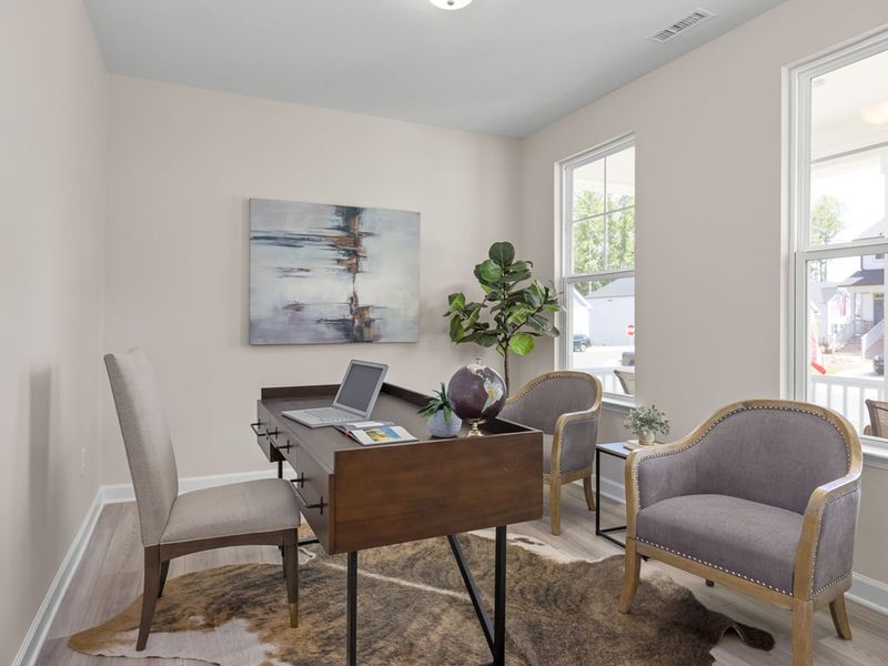Representative furnished interior of a home built from the The Chestnut A by Davidson Homes LLC in Enclave at Belmont, Belmont (Image 7). Representative furnished interior of a home built from the The Chestnut A by Davidson Homes LLC in Enclave at Belmont, Belmont (Image 7).
