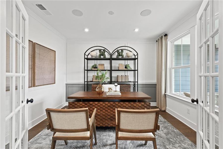 Furnished interior view inside a new home in Watermist at Mirror Lake, Villa Rica (Image 34).