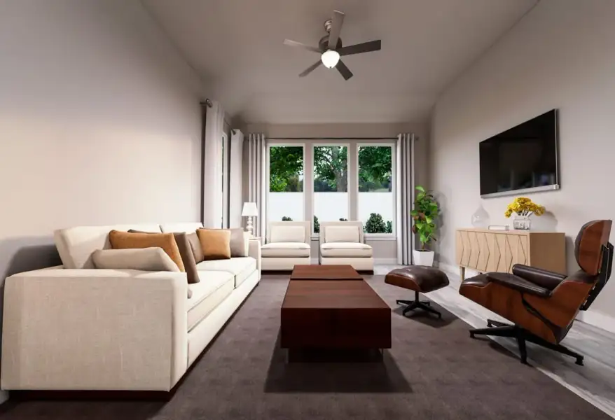 Furnished interior view inside a new home in View at the Reserve, Mansfield (Image 7).