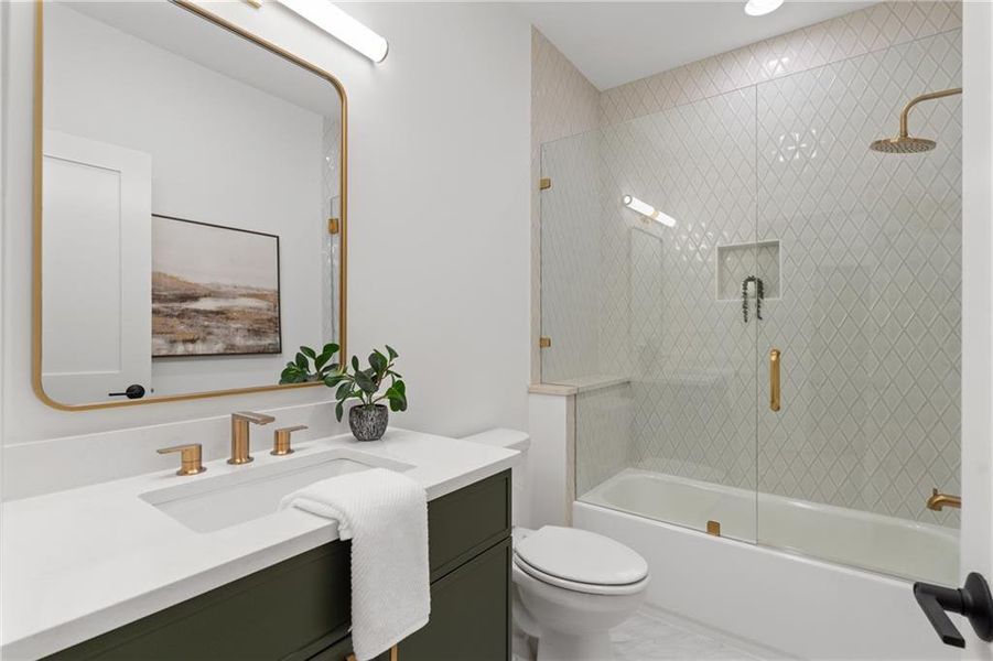 Furnished interior view inside a new home in , Roswell (Image 39).