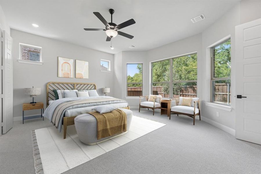 Furnished interior view inside a new home in South Pointe  Village Series, Mansfield (Image 12).