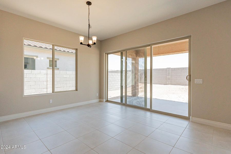 Dining Room with Sliding Glass Door